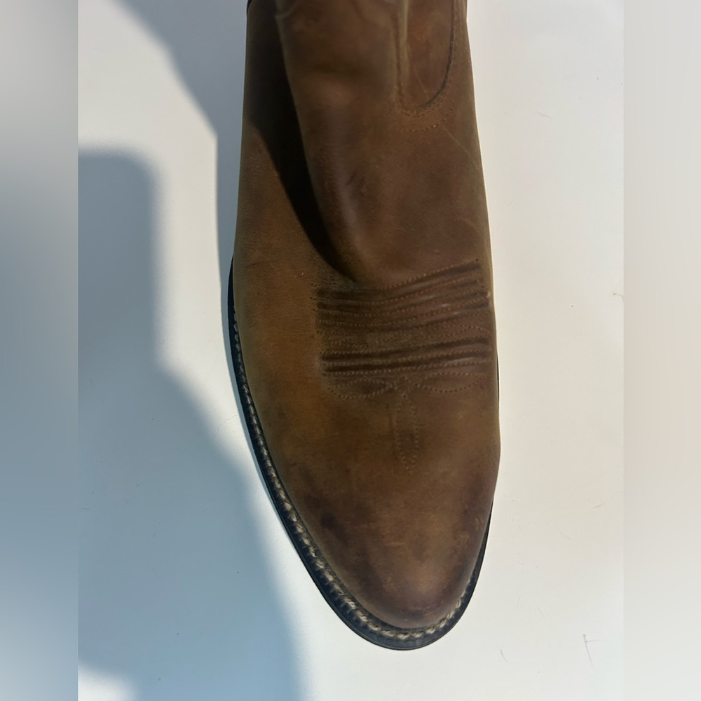 Ariat Brown Western Boots with Embroidery - Picture 9 of 11